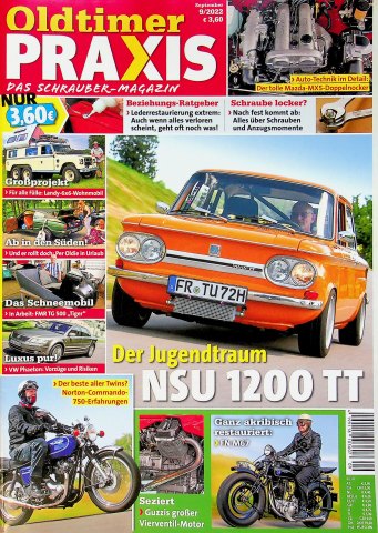 Deckblatt Oldtimer Praxis (09/2022)